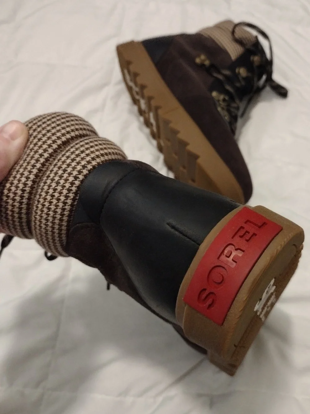 Sorel Brown Winter Ankle Boots